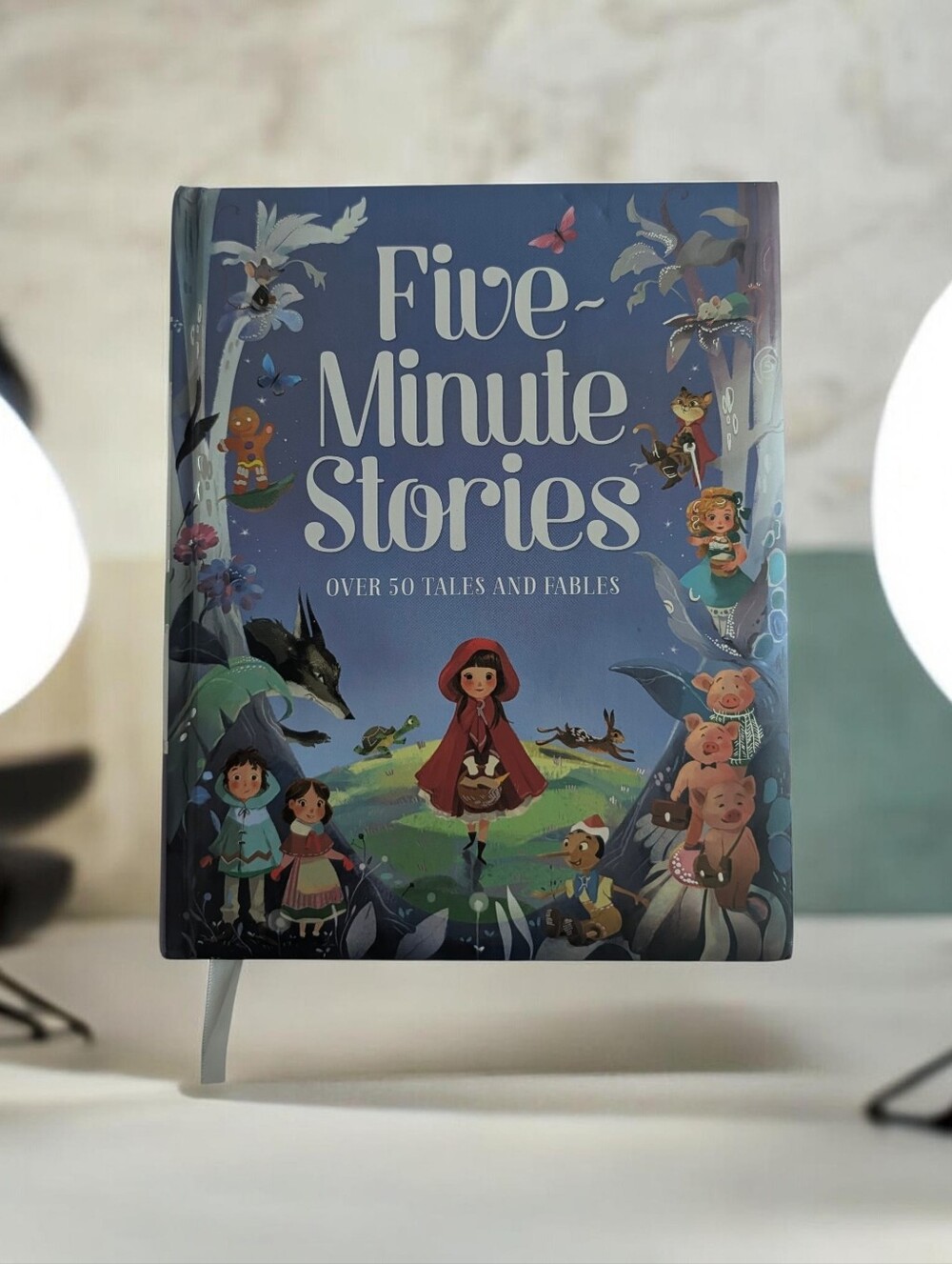 Five-Minute Stories Art Print — Blue Illustrated Cover